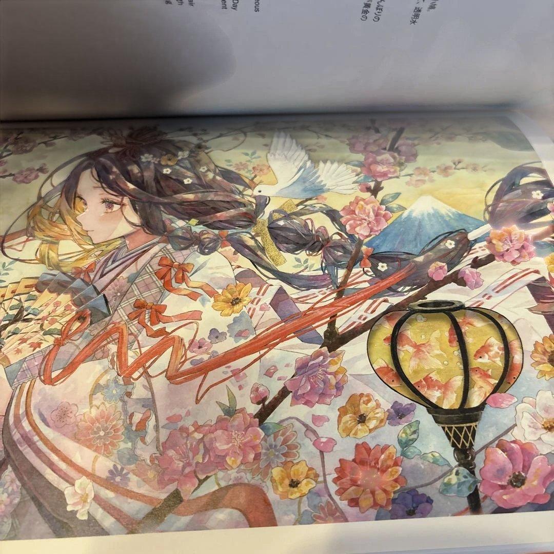 日*4様 絵師100人展　優子鈴　複製原画　雛の夢