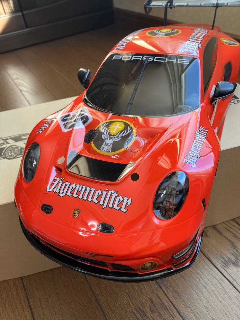 タミヤPorsche 911 GT3 R Jägermeister 風ボディ