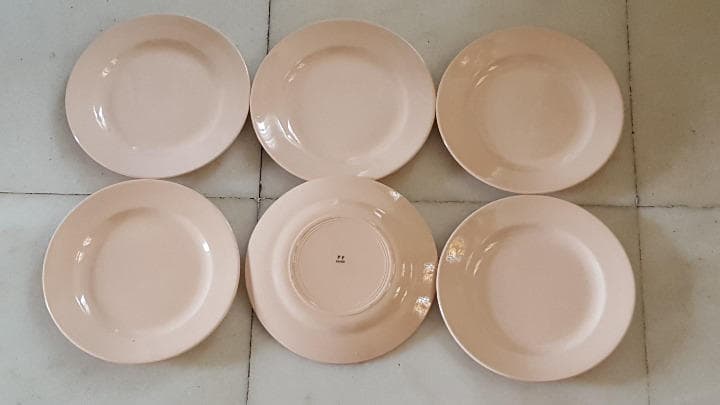 フランス製　アンティーク（150年以上）　皿　「FF」6枚セット