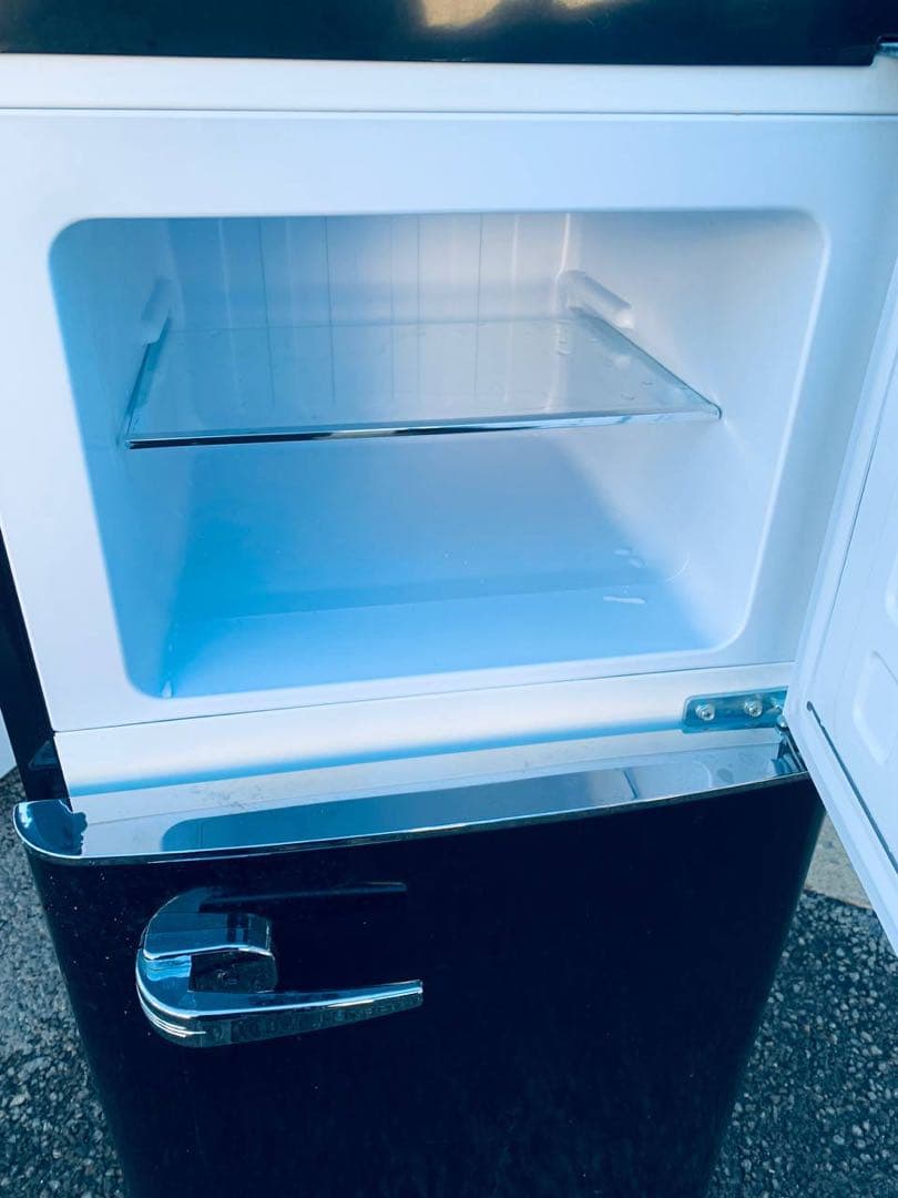 送料設置無料　A-Stage ２ドアレトロ冷凍冷蔵庫 WRE-2115K