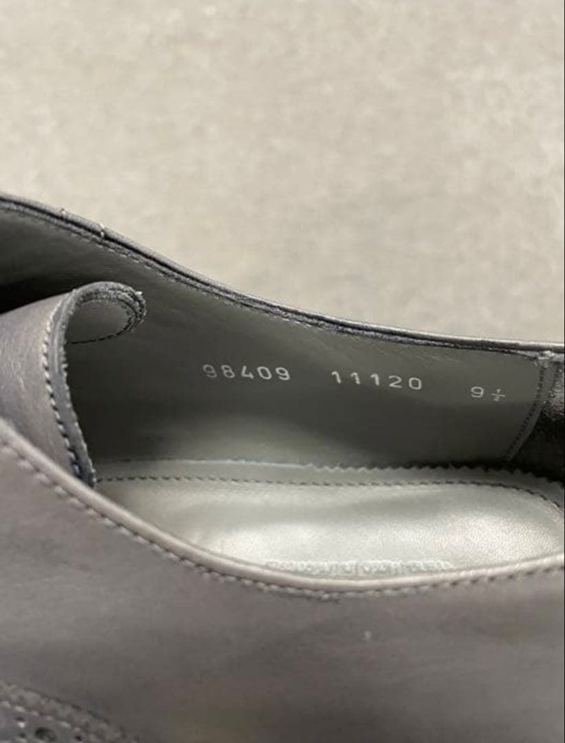 【美品】ジャランスリワヤ　クォーターブローグ　グレー　シューキーパー付