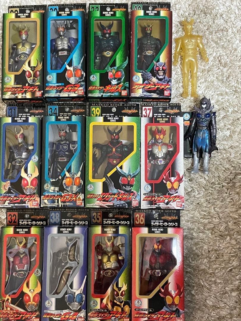 ライダーヒーローシリーズ 仮面ライダーアギト ソフビ人形 14種（限定品あり）