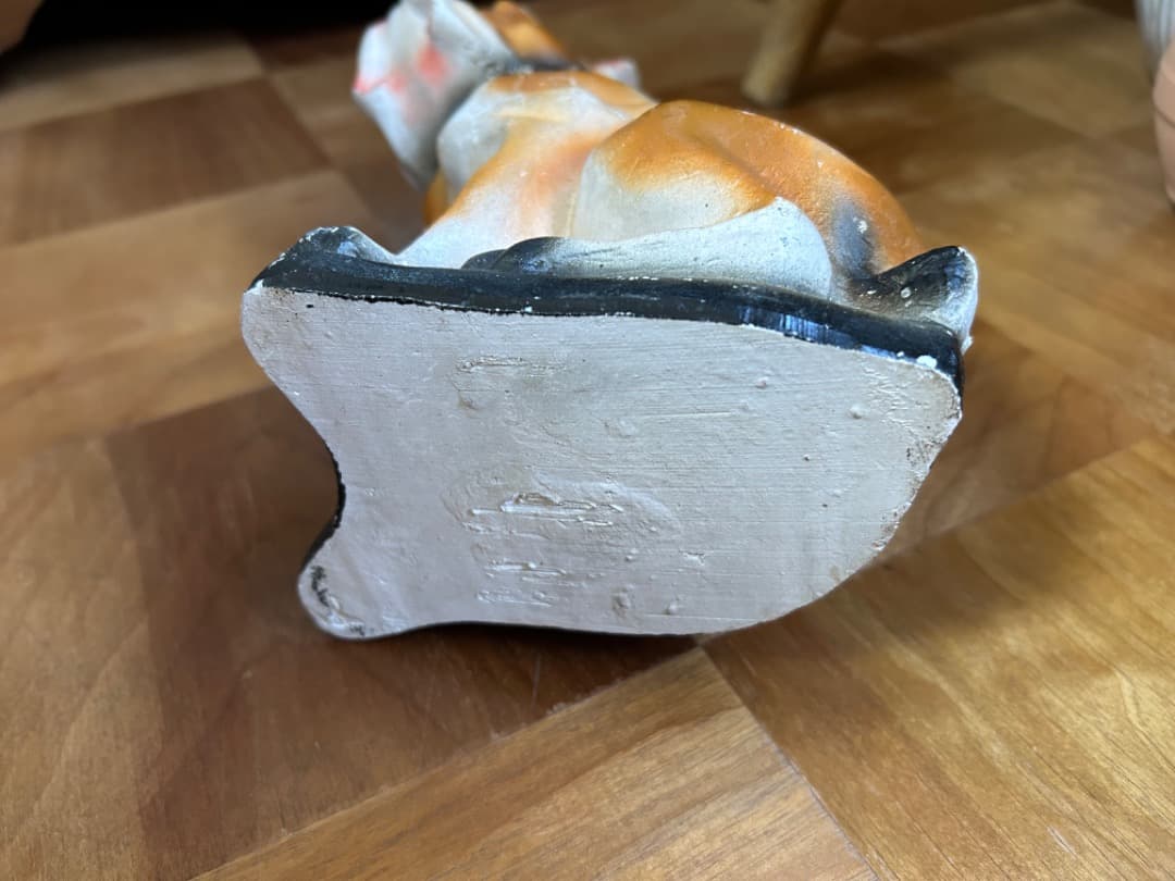 ビンテージ Chalkware Bulldog チョークウェア ブルドッグ