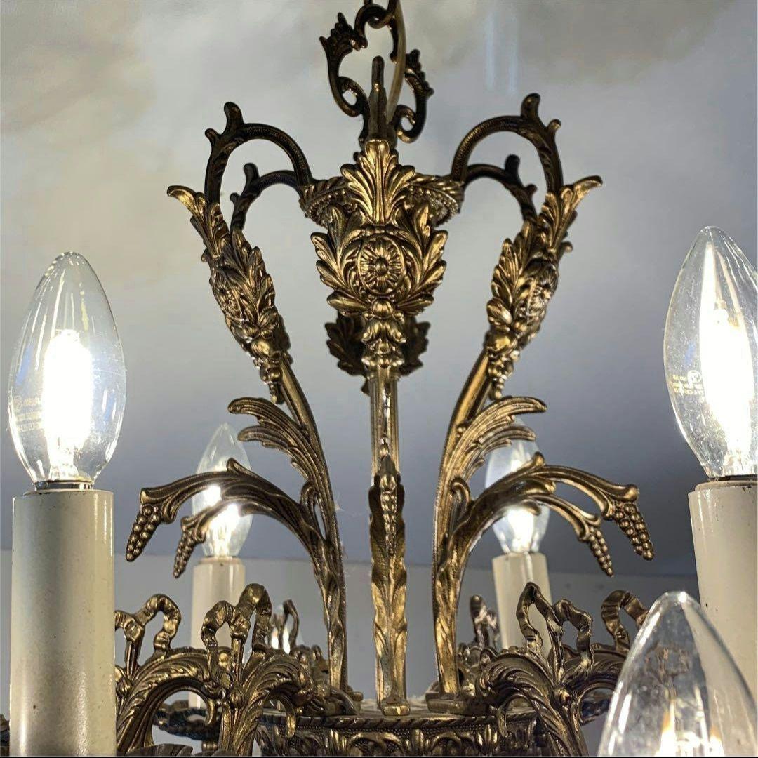 アンティーク真鍮シャンデリア 12灯