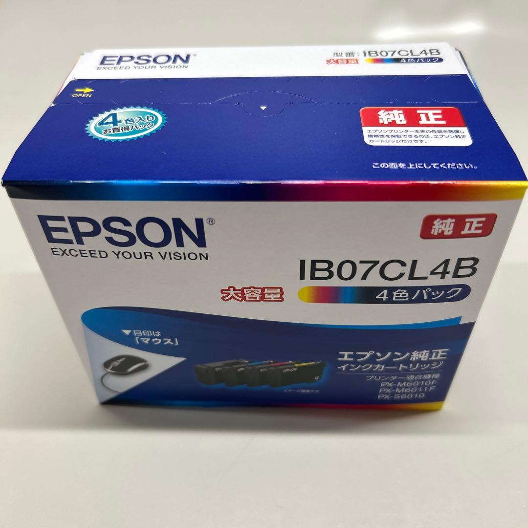 EPSON IB07CL4B 純正インクカートリッジ 4色パック マウス