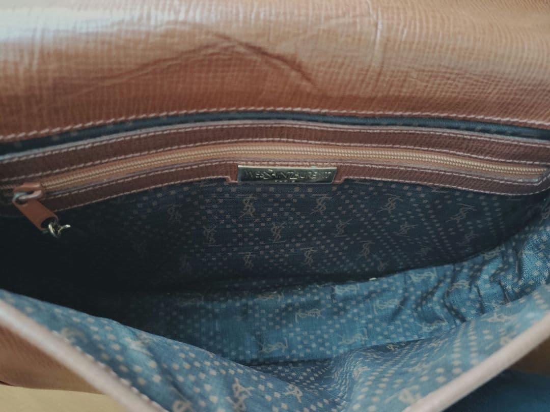 YSL ヴィンテージ ショルダーバッグ ブラウン