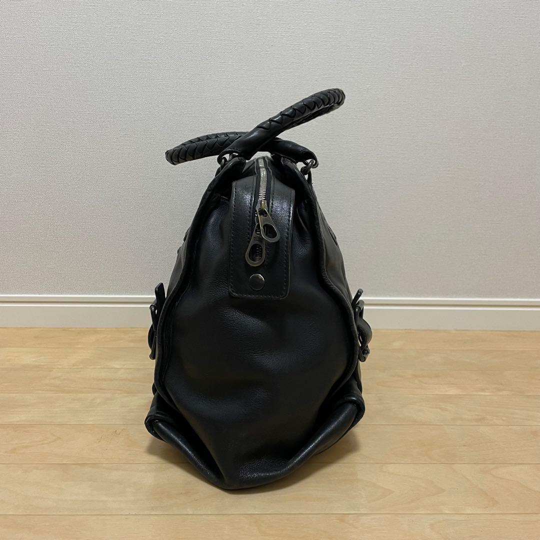 ■BOTTEGA VENETA（ボッテガ）良品 /ハンドバッグ/ ブラック 黒