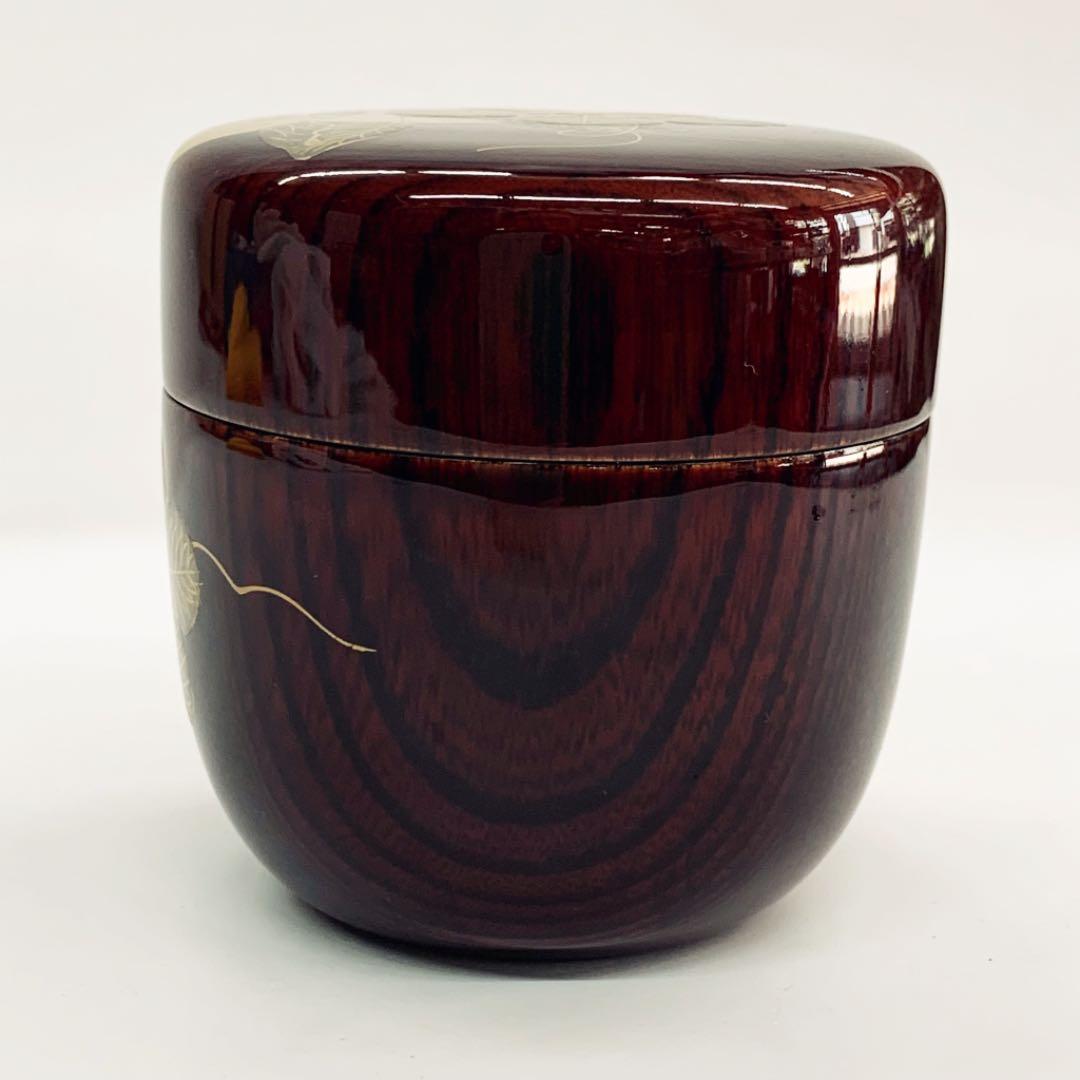 【棗　夕顔絵】新井司峰　共箱