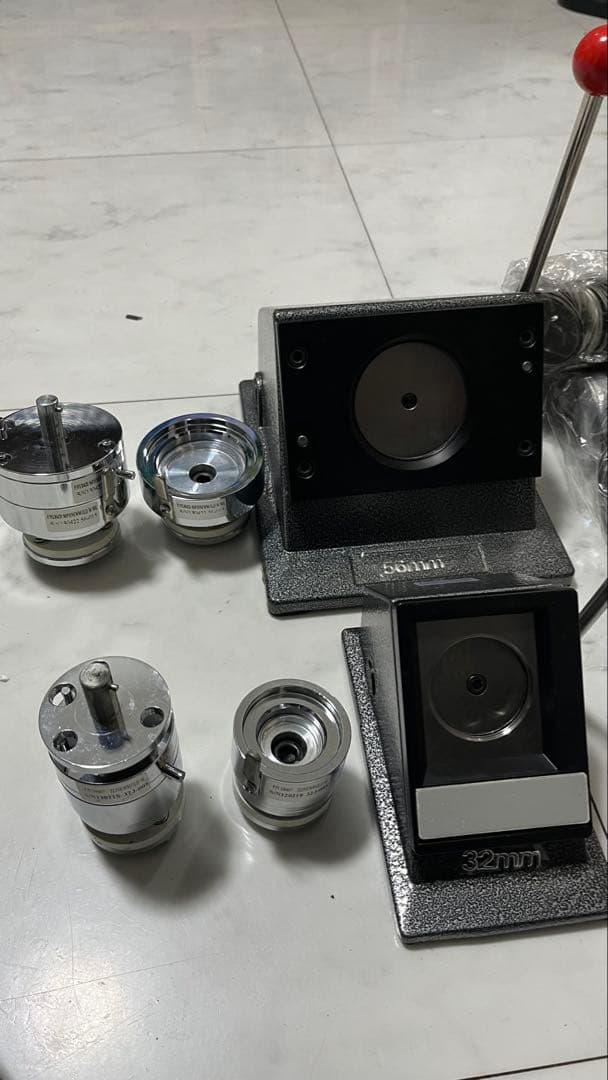 缶バッジマシーンセット56mmカット 32mmカット Zピン56mmx557個