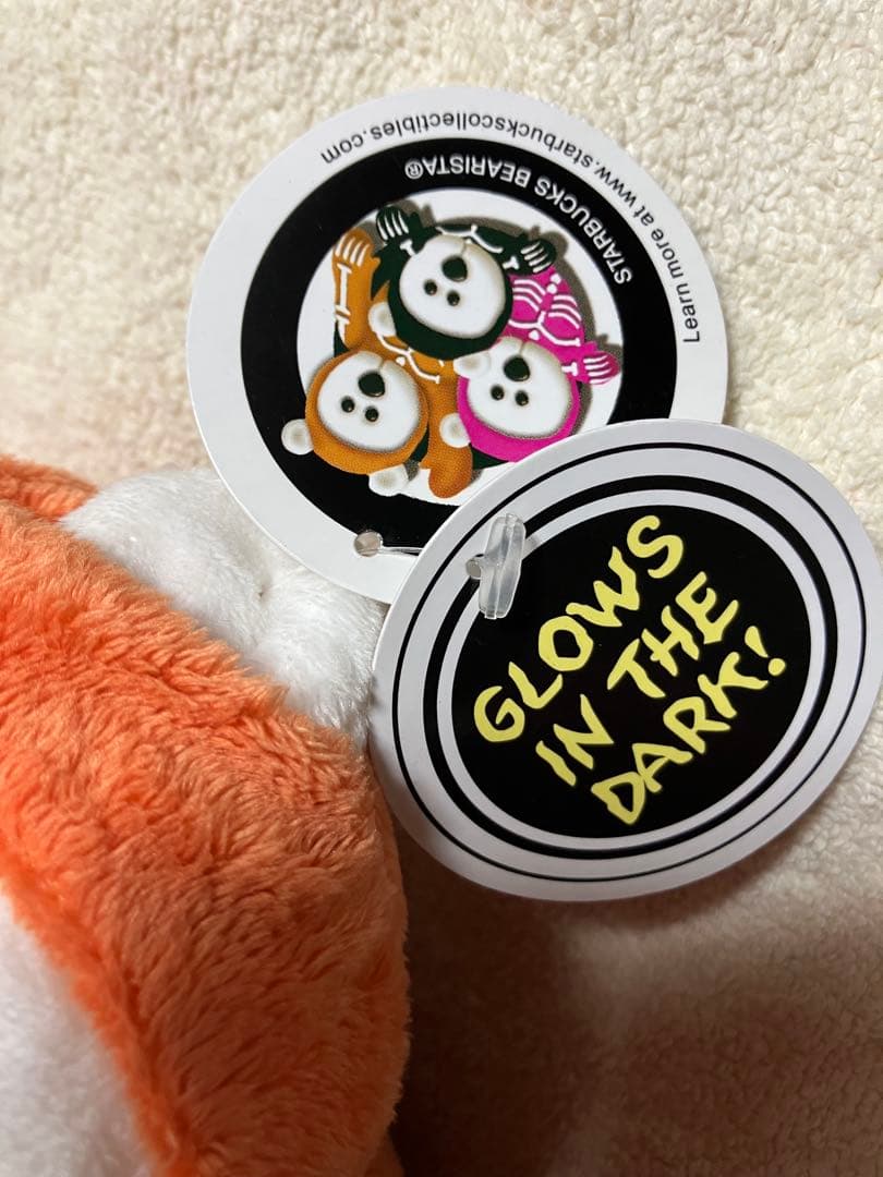 スターバックス　ベアリスタ ぬいぐるみ／ドラゴン・ハロウィン（オレンジ・ピンク）