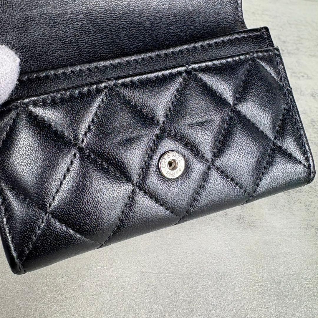 CHANEL シャネル　マトラッセ　ケース　ラムスキン　カードケース