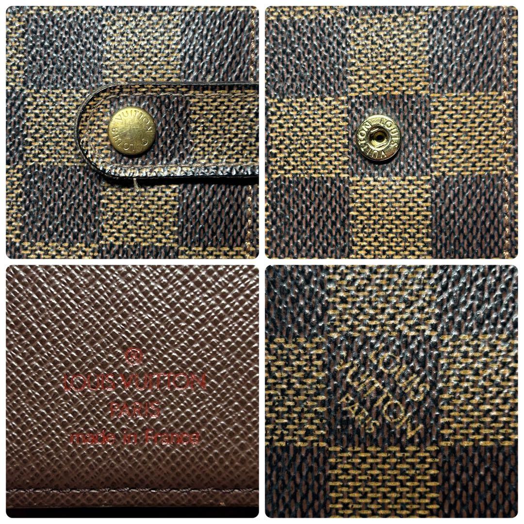 LOUIS VUITTON ルイ ヴィトン ダミエ ヴィエノワ 二つ折り財布