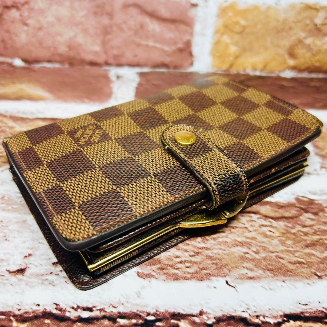 LOUIS VUITTON ルイ ヴィトン ダミエ ヴィエノワ 二つ折り財布