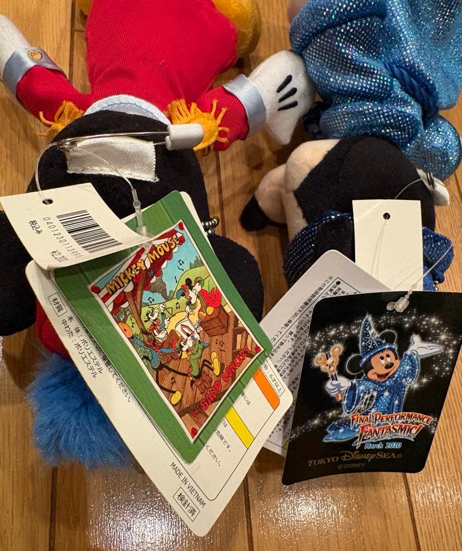 ミッキーマウス ぬいぐるみバッジ 5体セット