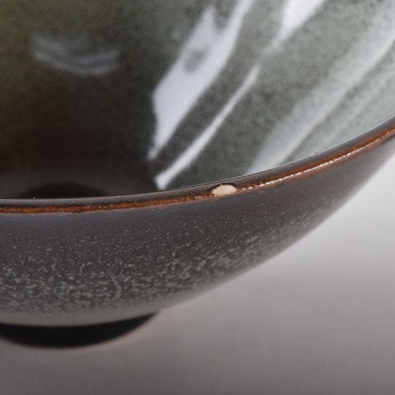 中国　磁州窯製　窯変　油滴天目茶碗　平茶碗　2点　C　7533