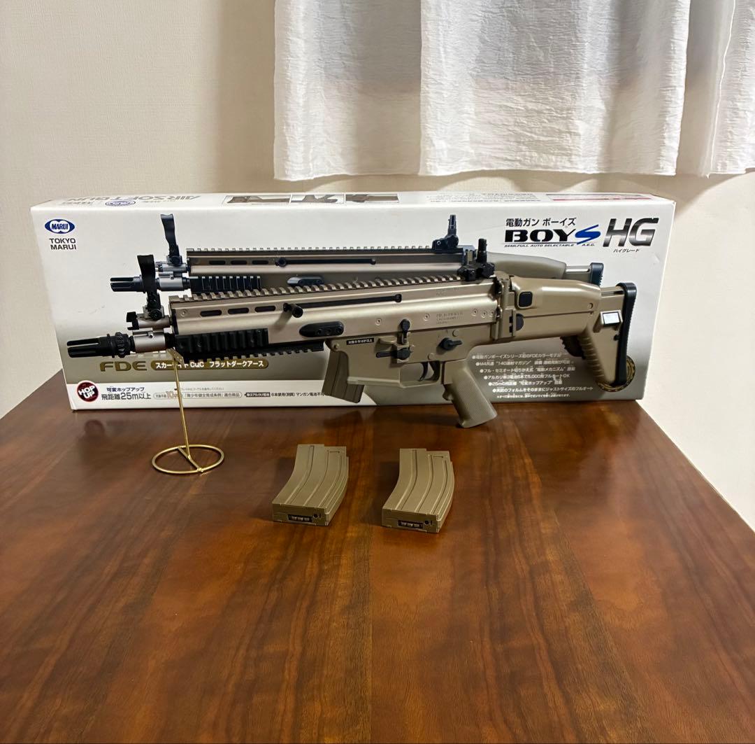 美品　東京マルイ カスタム品　SCAR L 電動ガン　金属ピニオンギア　マガ2本