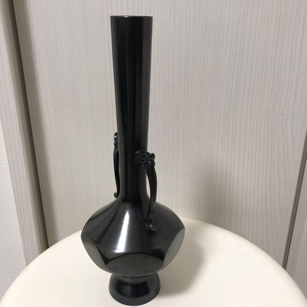 花入　金谷浄雲作 唐銅