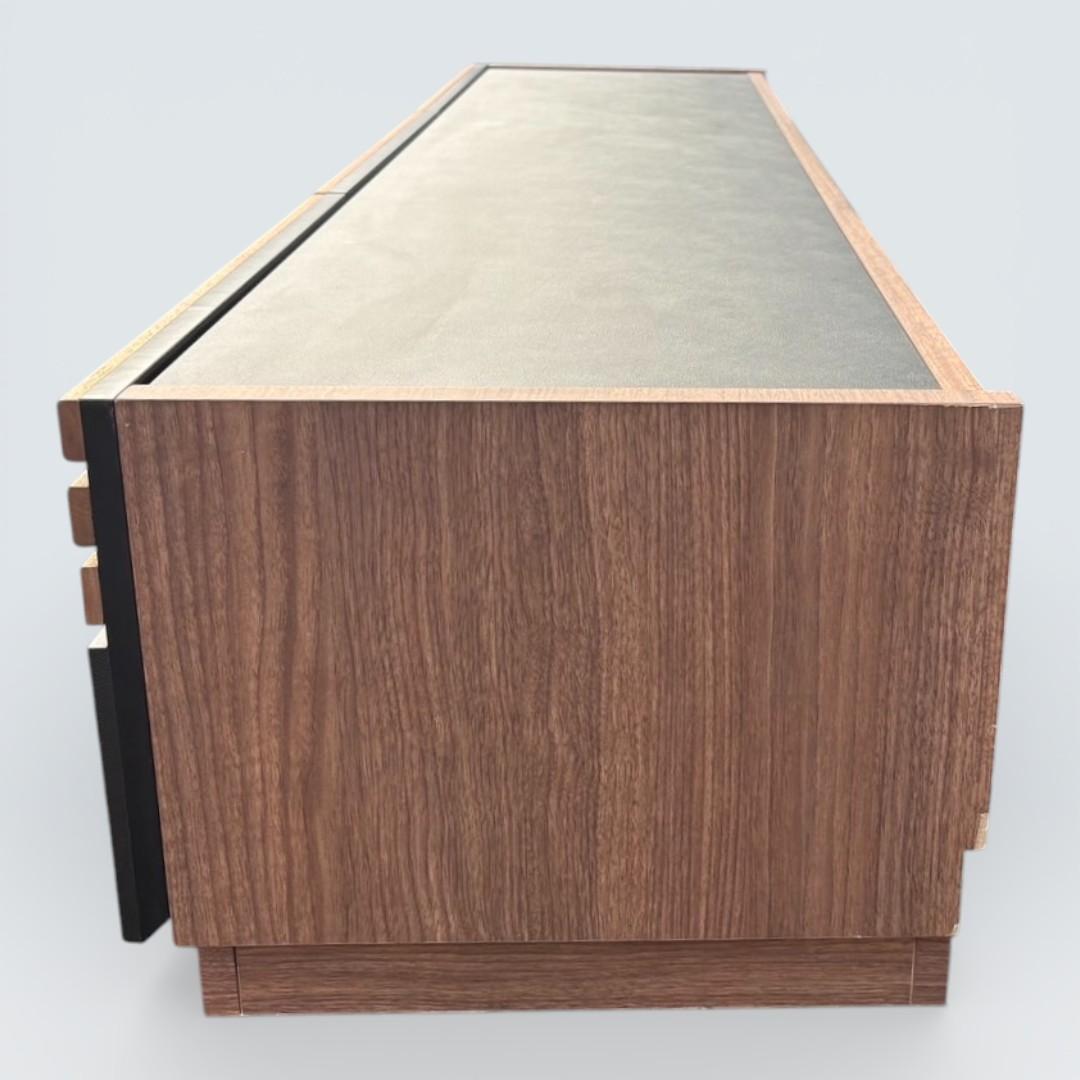 MKマエダ アコール テレビボード 150cm ウォールナット ルーバー モダン