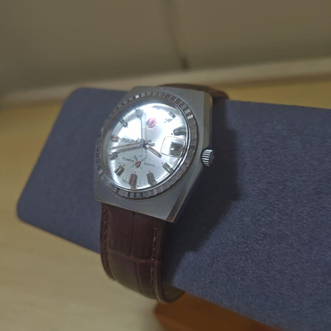 【RADO】稼働品　自動巻き　パープル　セイバー