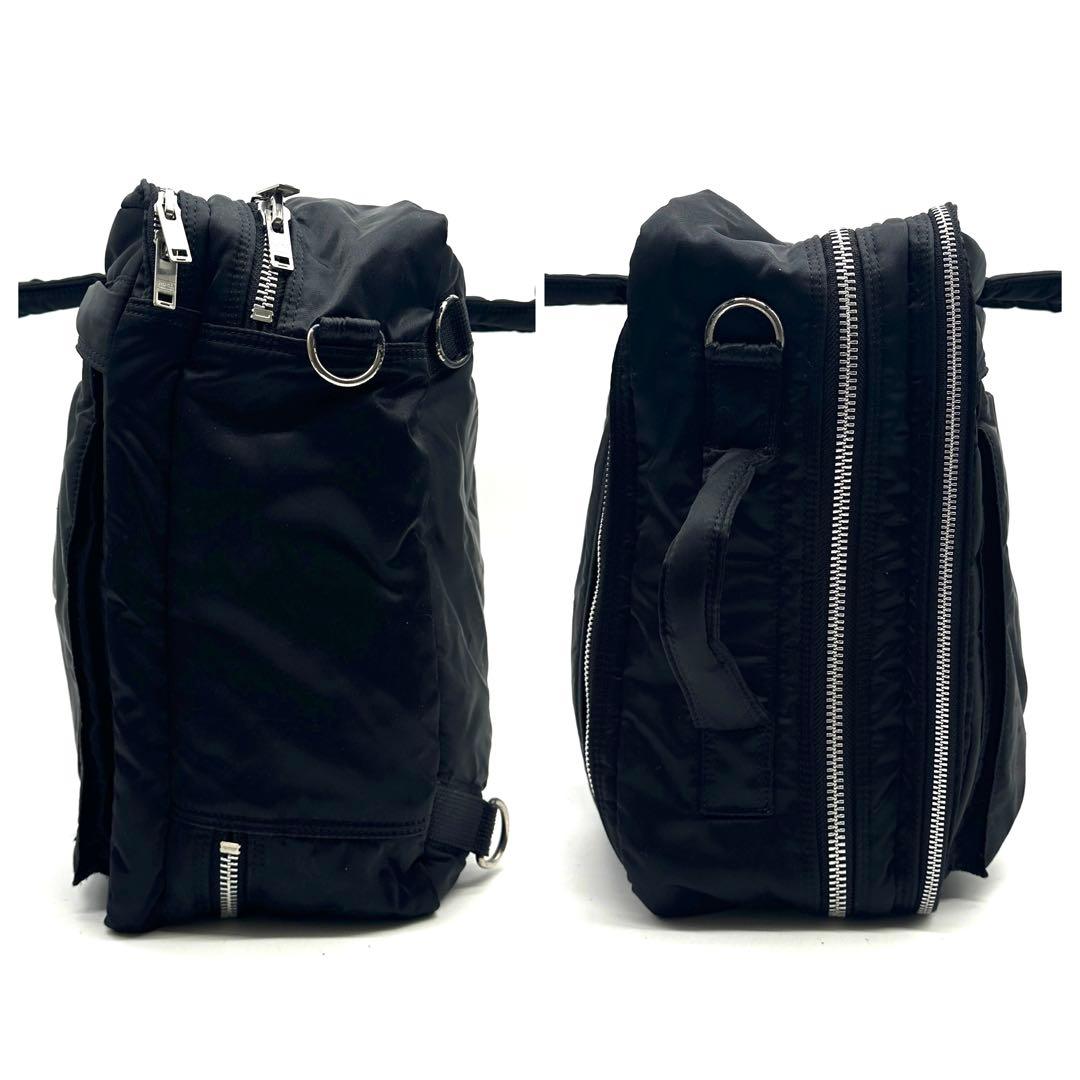 【近年モデル】ポーター タンカー 3way ビジネスバッグ リュック 2層式 黒