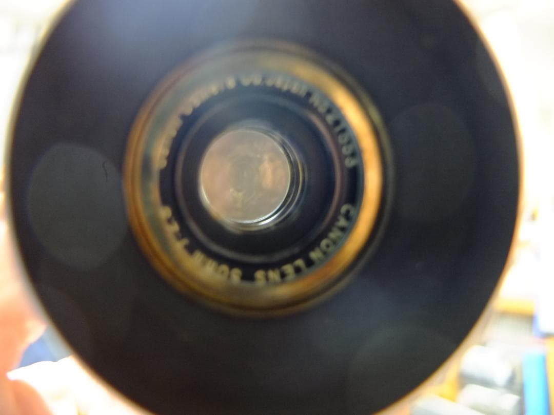 【実写確認整備品】キャノン L2／50㎜f2.8ゼブラ・フード付