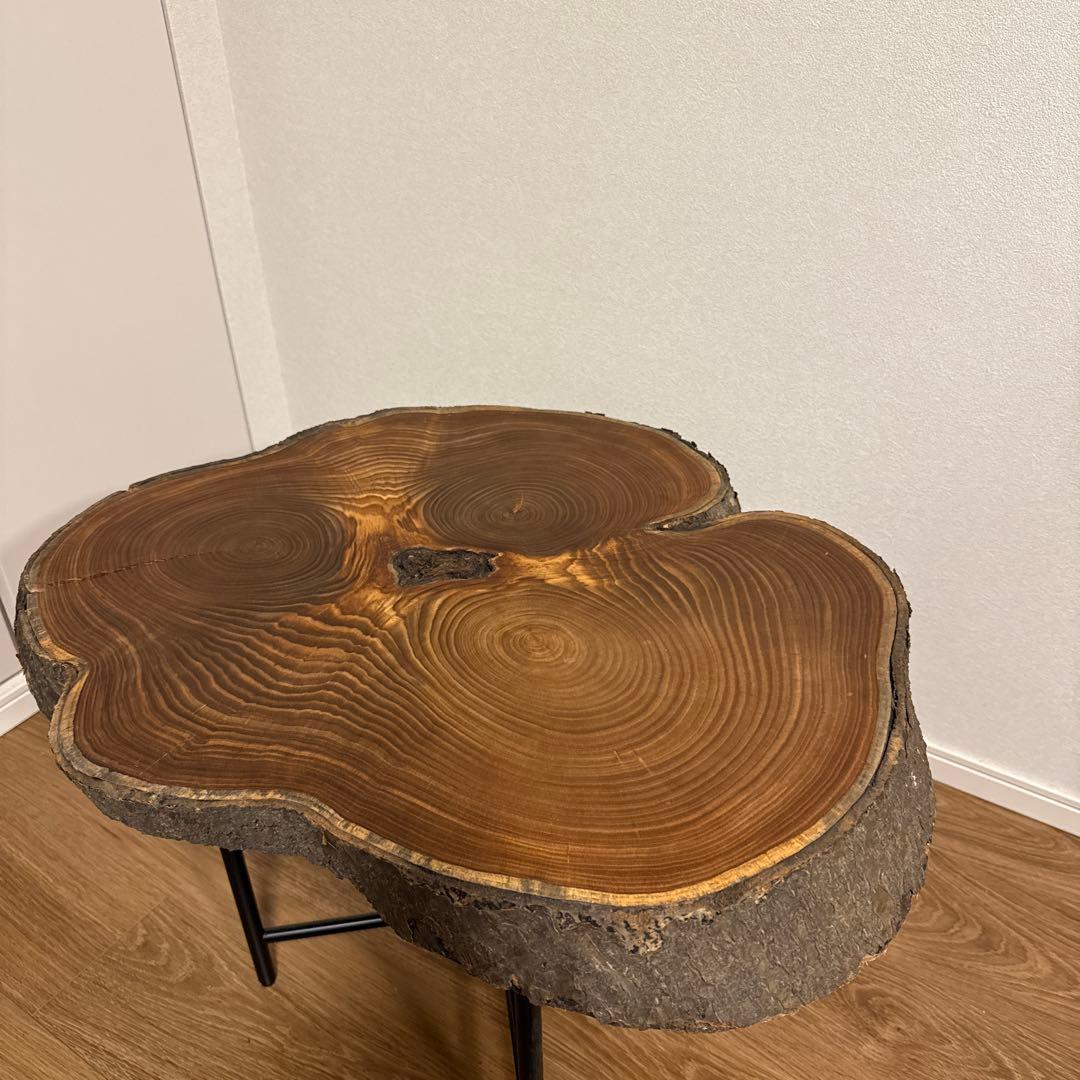 値下げ！グロウス リング サイドテーブル 原木テーブル