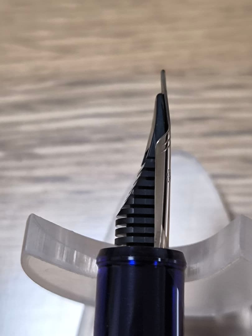 プラチナ万年筆3776センチュリーロジウムフィニッシュシャルトルブルー F細字