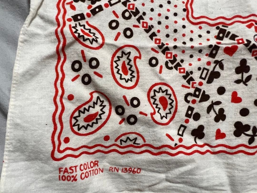 1960s〜1970s ヴィンテージバンダナ　クッキー