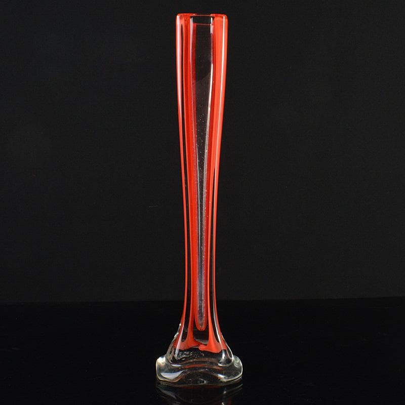 工芸ガラス　岩田ルリ　一輪挿　花器　花瓶　M　R6686