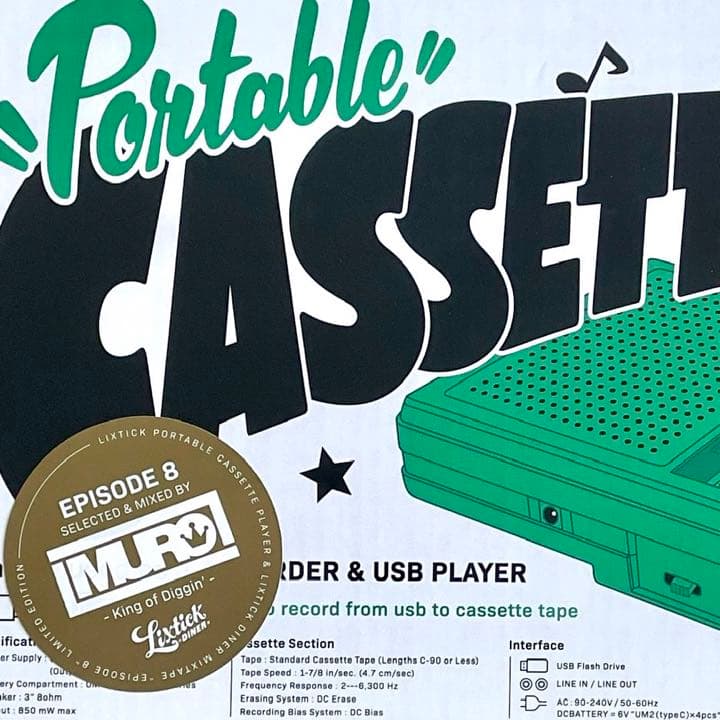 その他 LIXTICK PORTABLE CASSETTE PLAYER + MURO