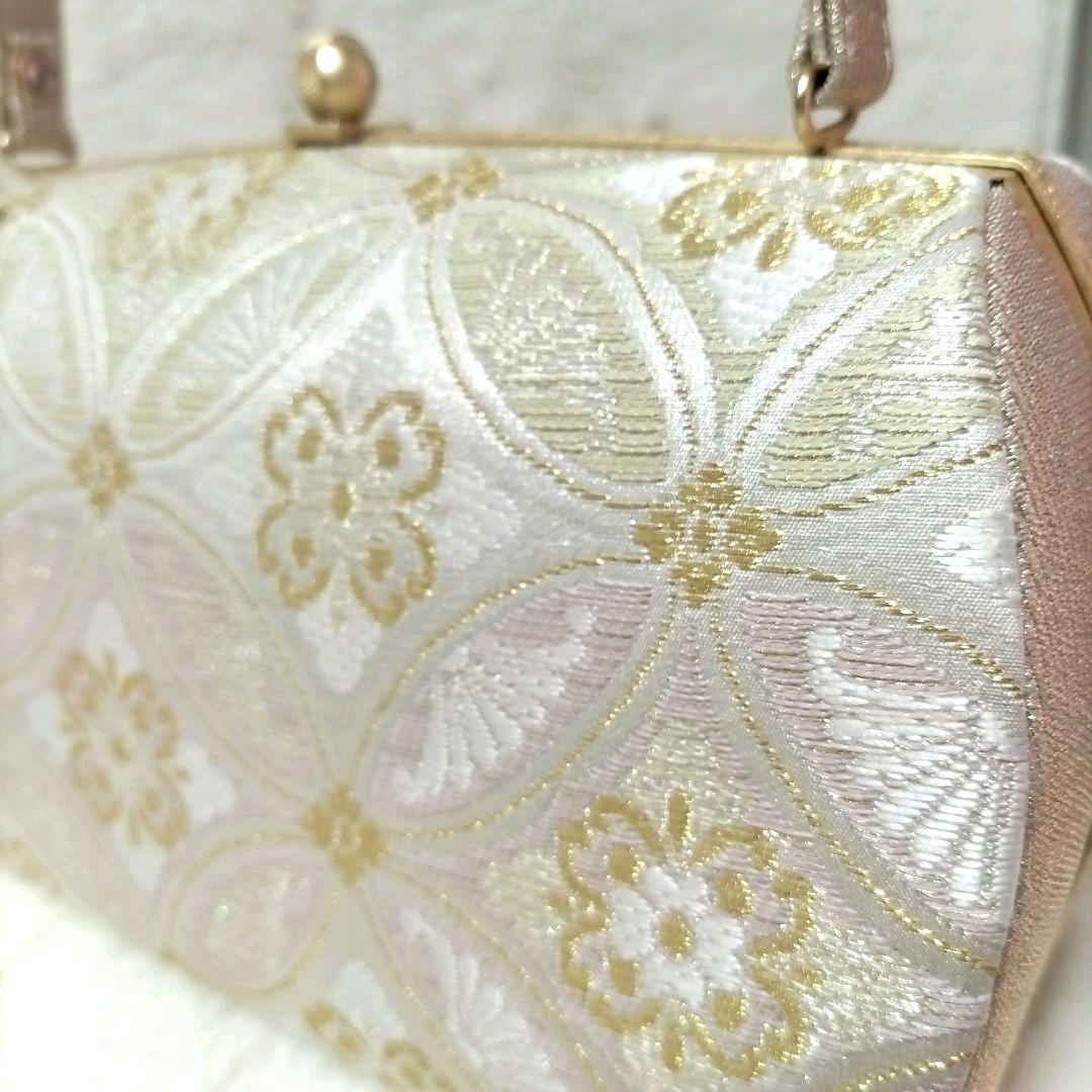 【新品タグ付き】フォーマル 礼装用 草履 バッグ セット 七宝柄 正絹 西陣織