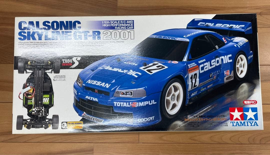 TAMIYA カルソニックスカイラインGT-R2001 TA-04Sシャーシ