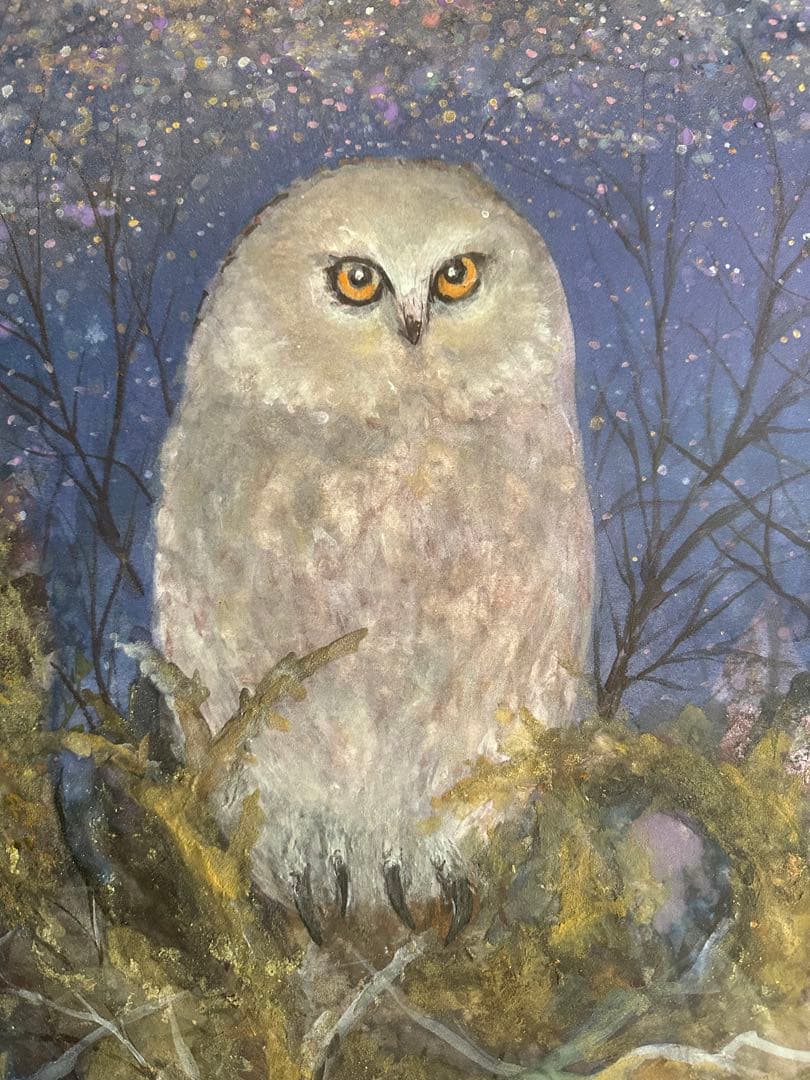 真作保証　木村圭吾 [煌めく銀河] 20号　共シール 日本画