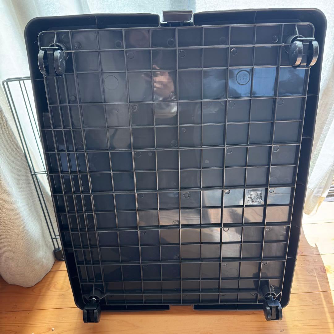 キャットケージ ブラック 2段構造 ハンモック付き