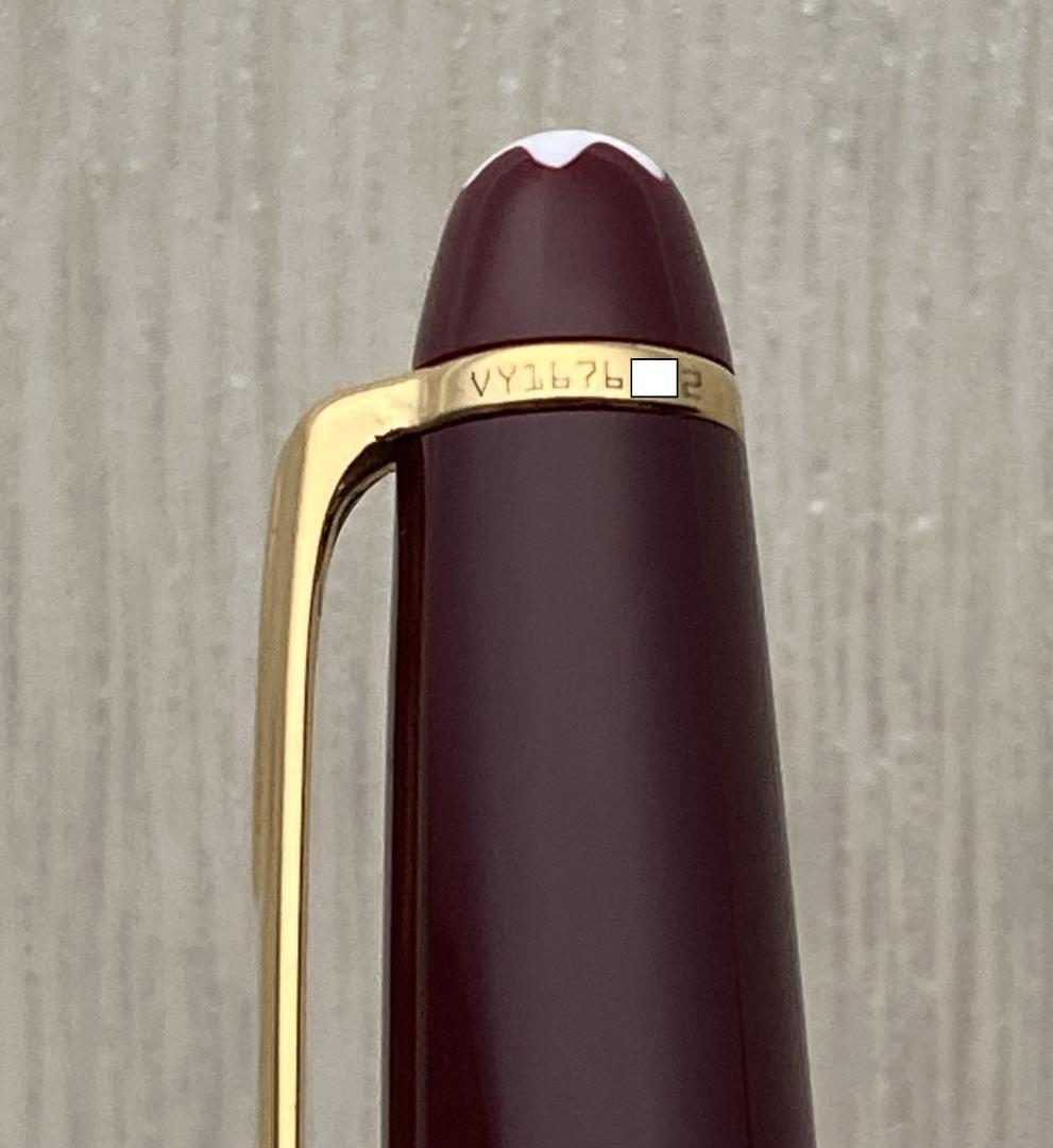 ドイツ製 モンブラン ボルドー色x ゴールド 164 クラシック ボールペン