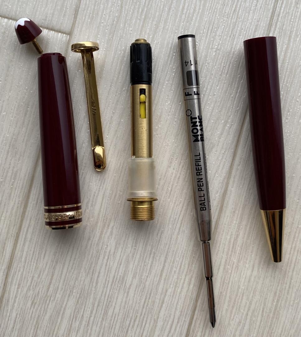 ドイツ製 モンブラン ボルドー色x ゴールド 164 クラシック ボールペン