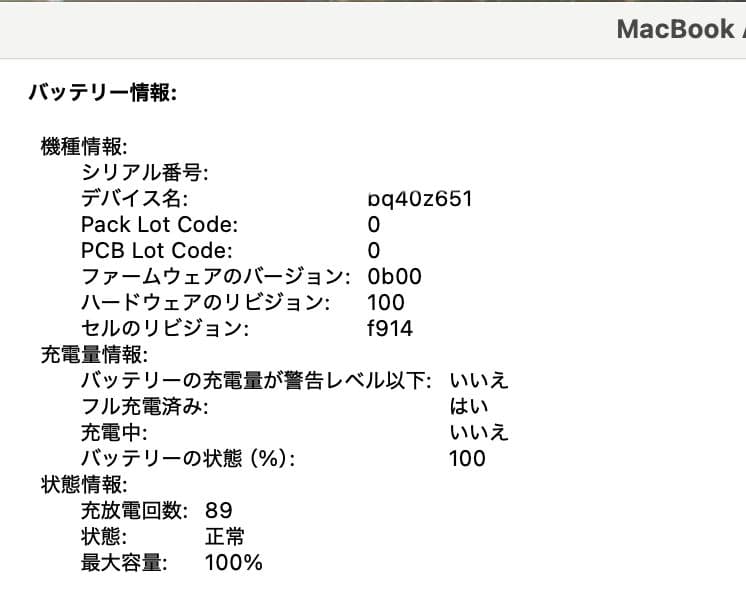 M2MacBookAirメモリ16G SSD512G日本語キー 限定保障の残あり
