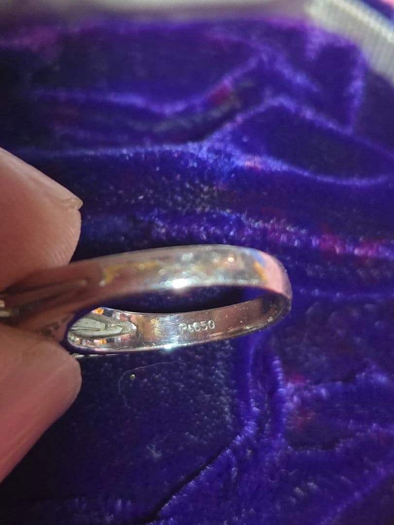 pt650　 レトロ　ヴィンテージ　昭和　リング　プラチナ　pm