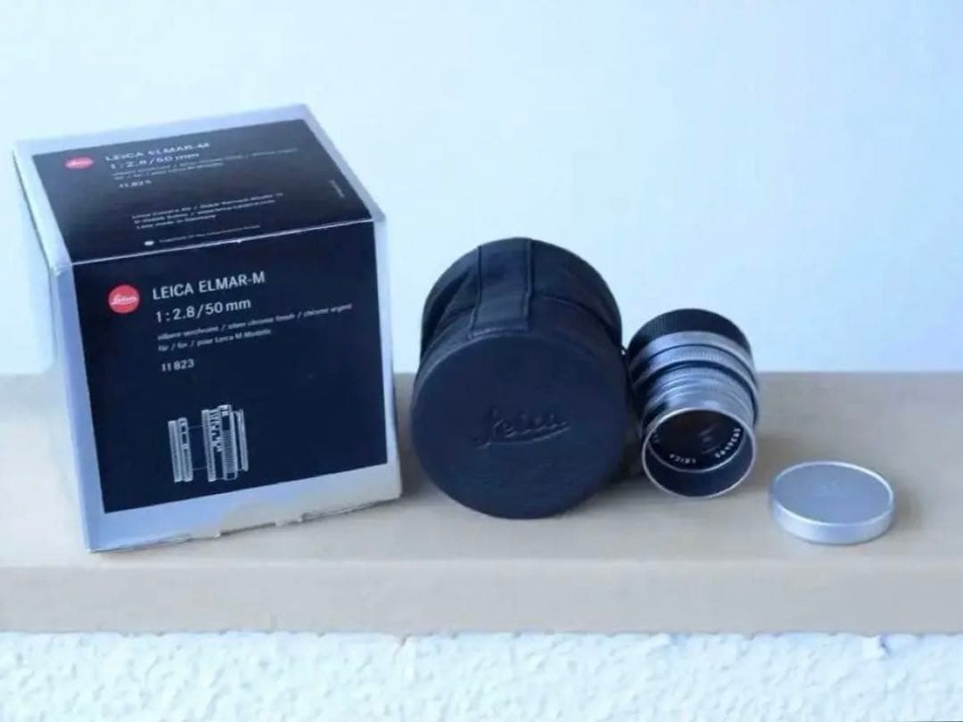 極美品銘玉 LEICA ELMAR-M 50mm F2.8 シルバー 共箱