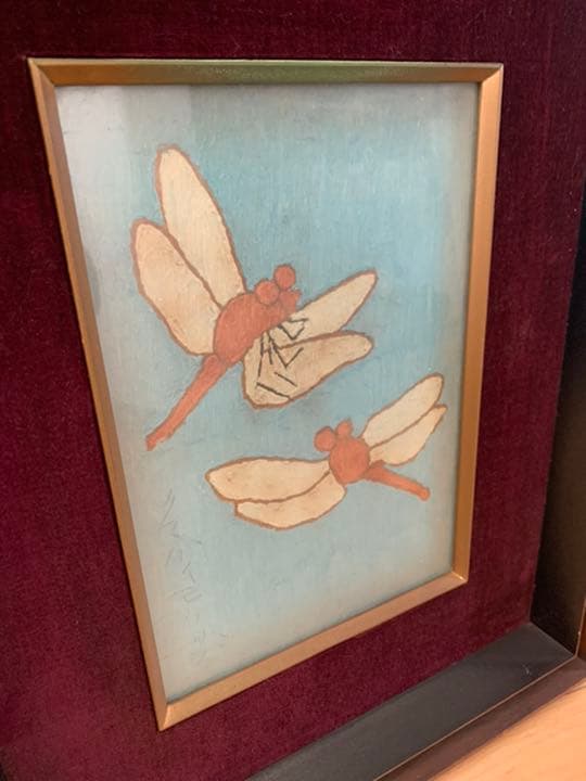 熊谷守一 【赤とんぼ】 NO.955 絵画 油絵