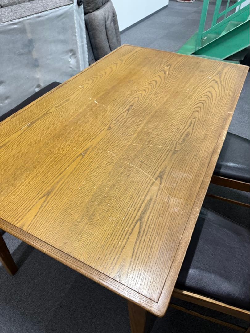 清美堂　ダイニングテーブル&イス２脚、ベンチセット　※直接引取、近隣配送限定