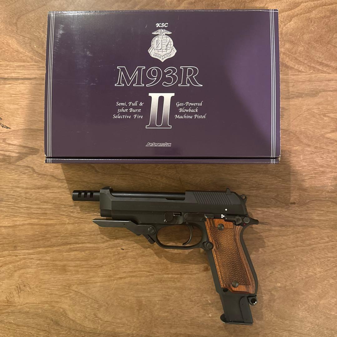 【木グリ付】KSC M93R HW 07HK & パンドラアームズ木製グリップ