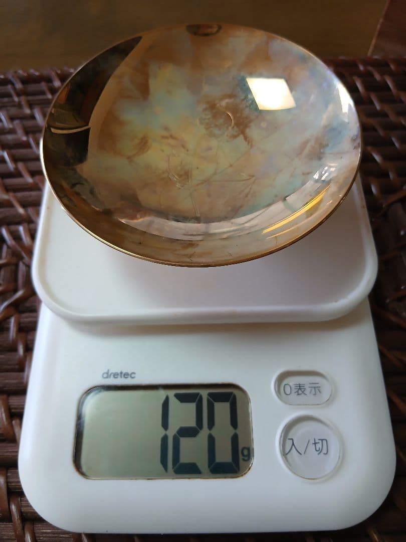 24K GP盃2点・造幣局製刻印あり純銀の盃2点のセット