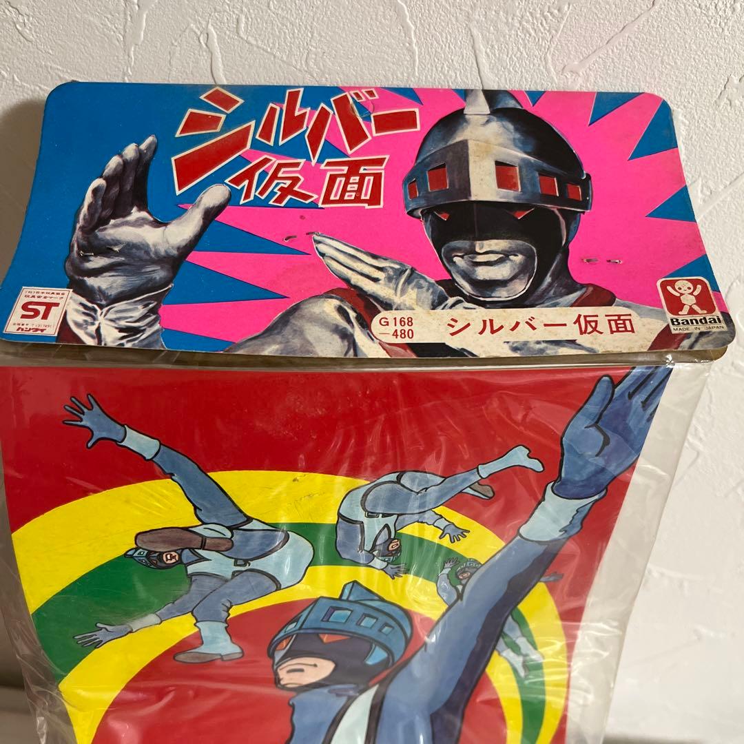 ⚠️激レア・入手困難　シルバー仮面　スタンダードサイズ　面取れ　ソフビ　バンダイ