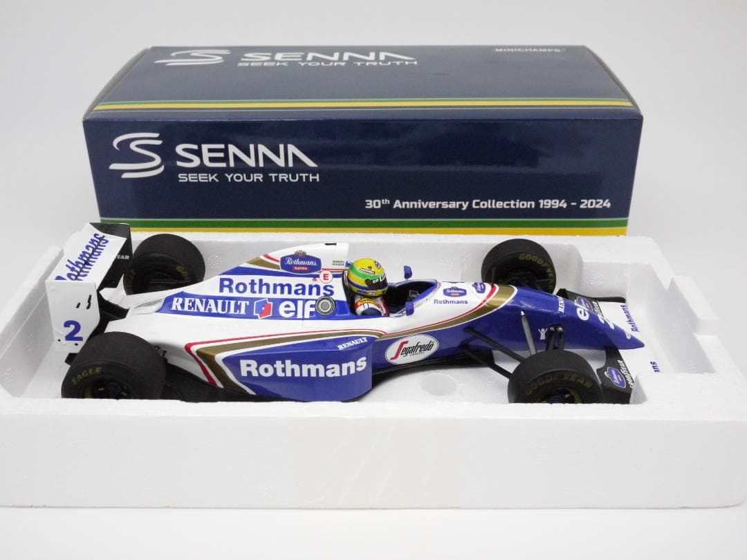 ナマズ1/18 ウィリアムズ FW16 ウェザリング Rothmansセナ