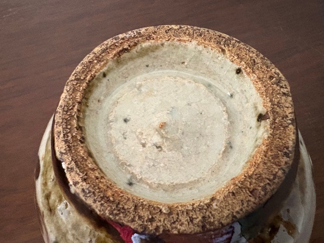 民藝美 溢れる 茶碗　河井武一？陶芸 陶器 民藝 工藝 骨董 和骨董