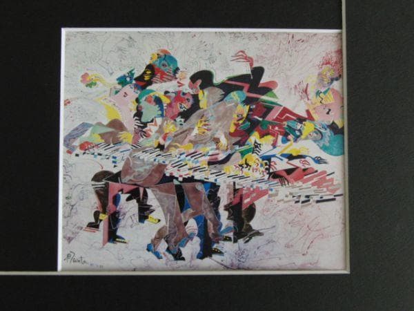 渡辺恂三、Play　hot、希少画な集画、状態良好、新品高級額・額装付