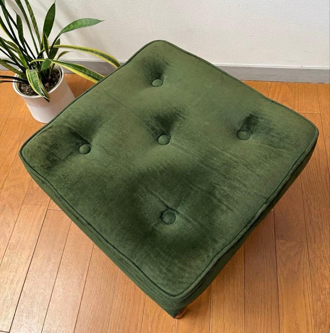 三越家具　ブルージュ　スツール　オーク材　アンティーク調　ヴィンテージ　モダン