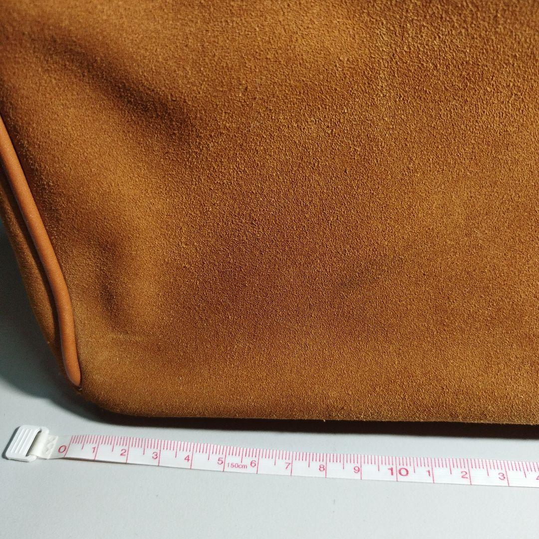 激レア　HIGH-CLASS キャメル スエード バッグ　現状販売　横幅30cm