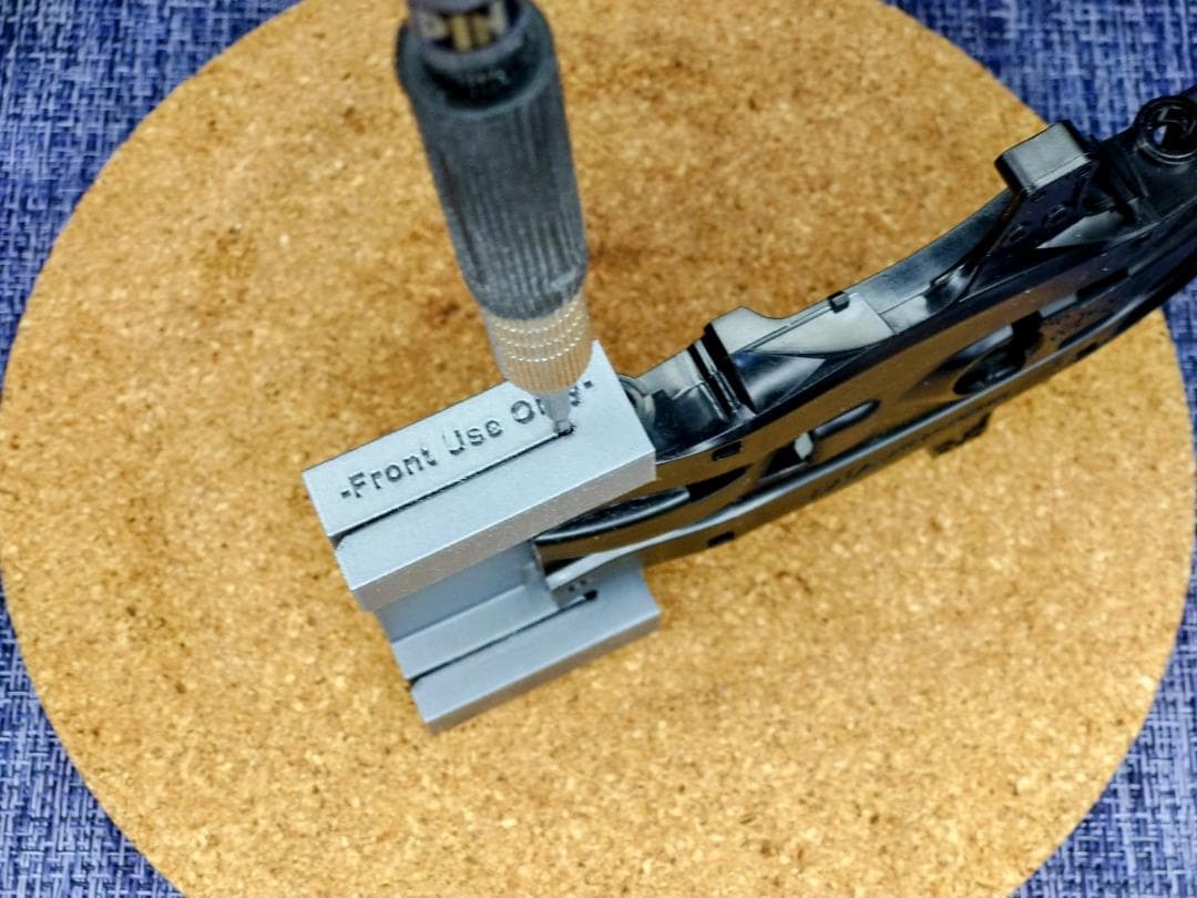 [出品テスト]MAシャーシ フロント段上げ プレート挟み込み治具[試作版]